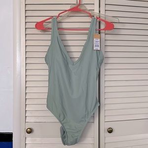 Kona Sol Sage Green swimsuit, Small (4-6) NWT